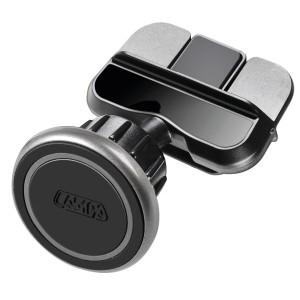 t.b.t. Porta cellulare magnetico per auto, per bocchette aria, nero/argento.