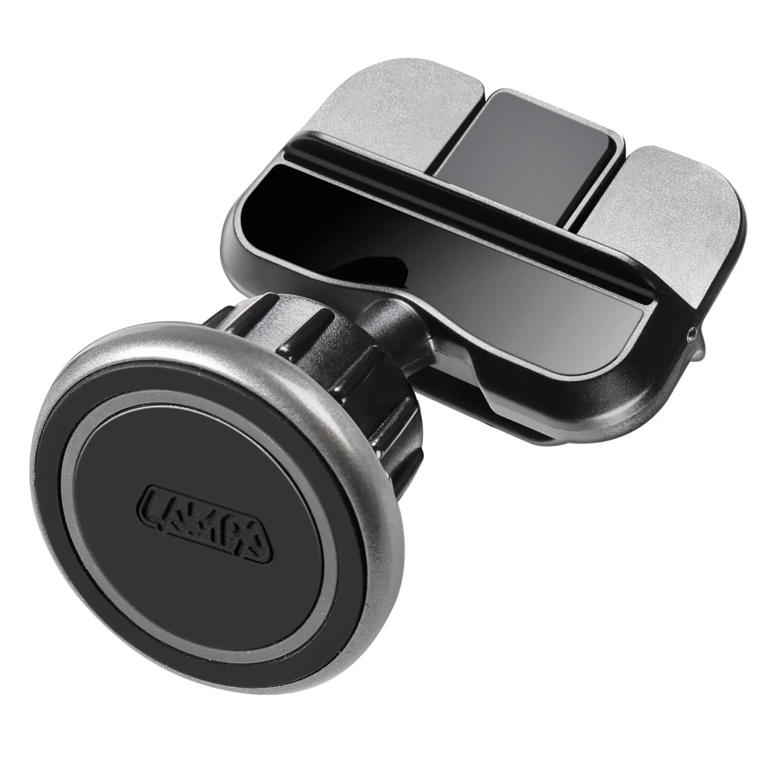 t.b.t. Porta cellulare magnetico per auto, per bocchette aria, nero/argento.