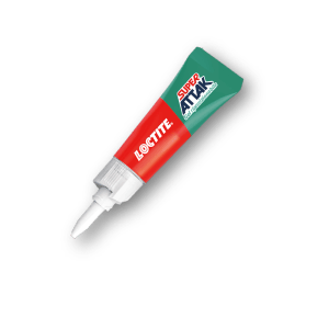 Tubo di Super Attak Gel, adesivo istantaneo riposizionabile di Loctite.