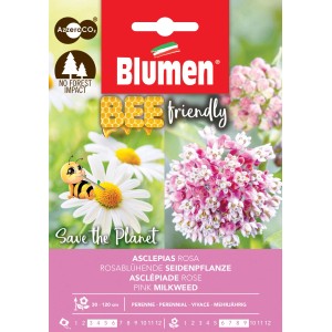 Blumen Altri Semi: Confezione di semi per asclepiade rosa (Asclepias rosa), amica delle api.