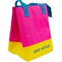 Borsa termica rosa e gialla Gio'Style per campeggio.