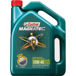 Olio motore Castrol Magnatec 10W-40 per motori benzina e diesel.