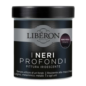 Smalto per mobili t.b.t. nero viola brillante per legno, melaminico e metallo.