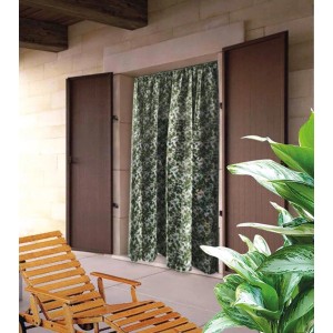 t.b.t. Zanzariera magnetica per porta, motivo foglie verdi.