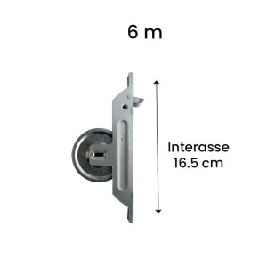 Avvolgitore tapparelle semincasso interasse 165 mm 6 m