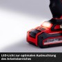 Dettaglio: Trapano avvitatore a percussione a batteria Einhell TP-CD 18/60 con luce LED.
