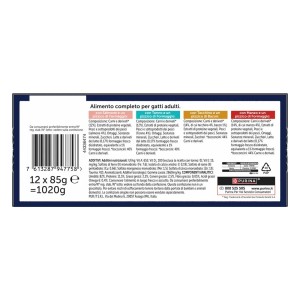 Cibo umido per gatti FELIX® Sensations Extras™ salmone e formaggio 12x85 g