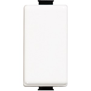 Placca bianca t.b.t. per interruttori e prese.