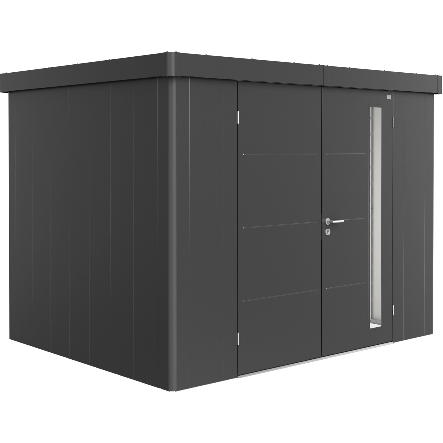 Casetta da giardino Neo 2C Grigio scuro metal. 200x167 cm 2 porte ...