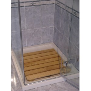 Tappetino doccia in legno, accessorio doccia di t.b.t.