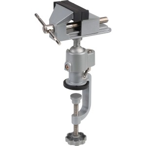 Morsa di precisione LUX Comfort, girevole, per banco da lavoro e modellismo.