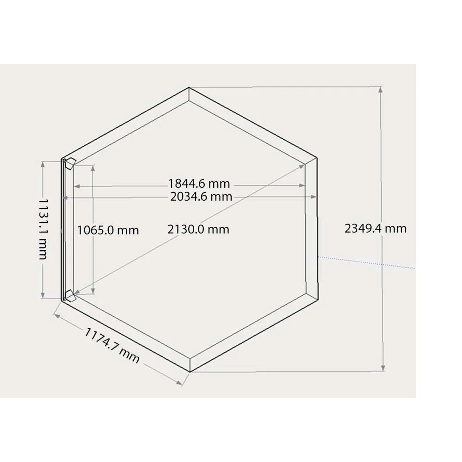 Rivestimento in legno esagonale abete massiccio Ø180-185_8