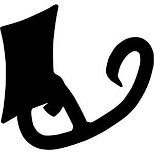 Decorazione astratta da parete nera in stile moderno.