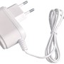 Alimentatore bianco per citofoni, con cavo e spina.