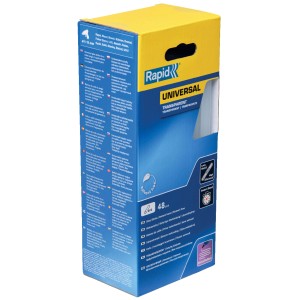 Confezione di cartucce di colla a caldo trasparenti per pistole per colla a caldo.