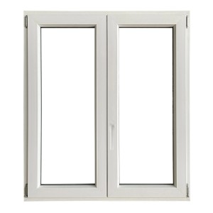 Finestra in PVC bianca a due ante per la tua casa.