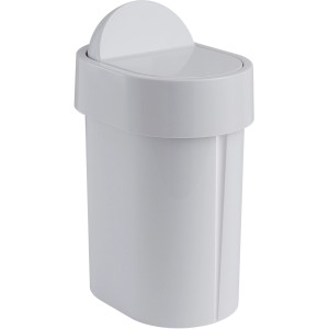 Cestino da bagno t.b.t. bianco con coperchio a bascula.