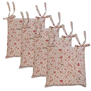 Set coprisedia sfoderabili viola-rojo 4 pz