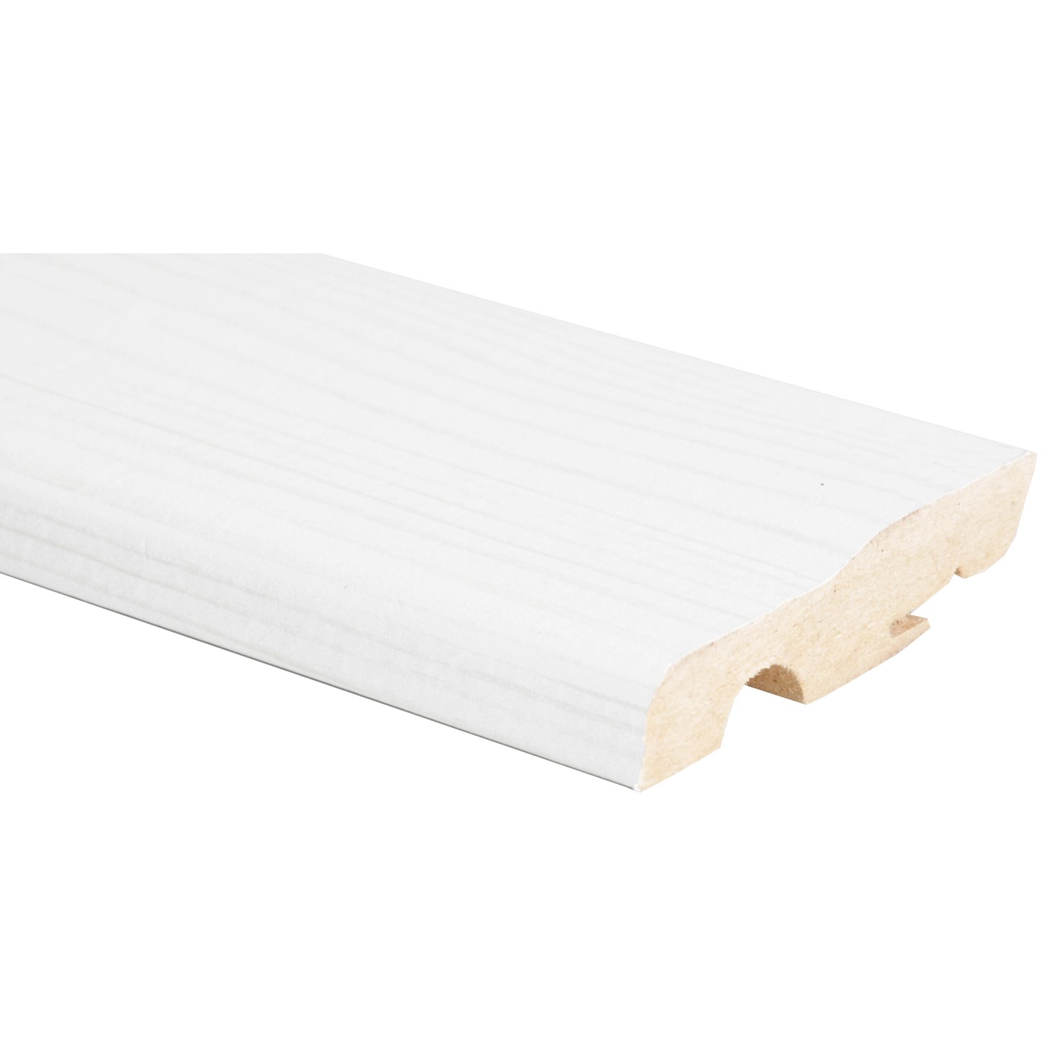 Battiscopa t.b.t. bianco, vista dettagliata.