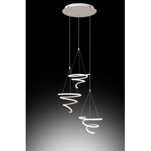Sospensione LED Ipnotic  2800 lm bianco caldo neutro 45x45 cm