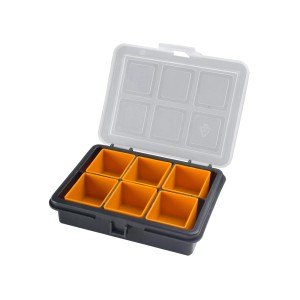 t.b.t. Portaminuteria con 6 scomparti, ideale per riporre piccole parti.