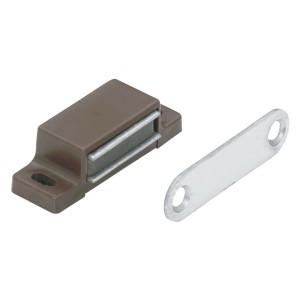 Fermaglio magnetico Hettich, 5 kg, marrone, con contropiastra per avvitare.