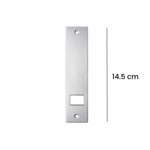 Placca copriavvolgitore alluminio interasse 145 mm grigio argento