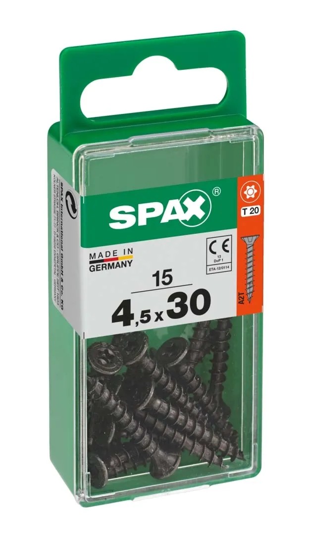 Spax 1081020350123 - Vite Universale, Testa Svasata, Taglio A Croce, T-STAR Plus, 4CUT, Filettatura Piena, Zincato Passivato Giallo A2L, 1081020400403 | Leroy Merlin