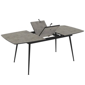 Tavolo allungabile da pranzo Yense cemento 145x80x75 cm