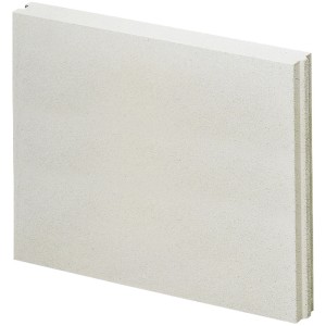 t.b.t. Blocco in calcestruzzo cellulare per costruzione. Blocco grigio chiaro.