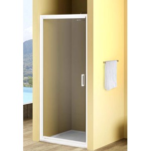 t.b.t. Porta doccia con telaio e maniglia bianchi. Categoria: Porte doccia.