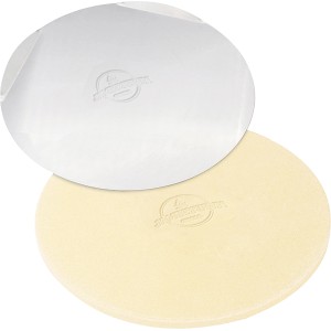 Due pietre refrattarie rotonde t.b.t. per barbecue, accessori per barbecue.