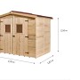 Casetta da giardino in legno sp 16 mm H210xL270xP187 cm_9