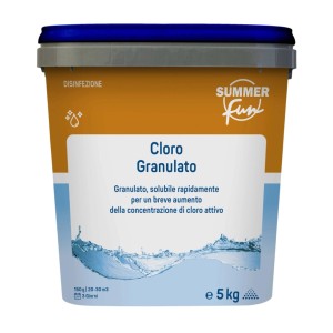Cloro rapido granulato trattamento urto piscina 5 kg