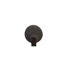 t.b.t. Gancio adesivo, rotondo, per un facile montaggio senza forare.