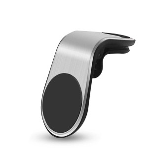 Supporto per cellulare da auto t.b.t. argentato per bocchette dell'aria.