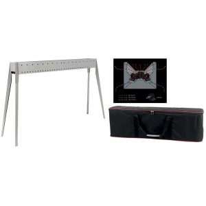 Barbecue a carbonella t.b.t. con borsa e schema.