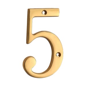 Numero civico acciaio 5