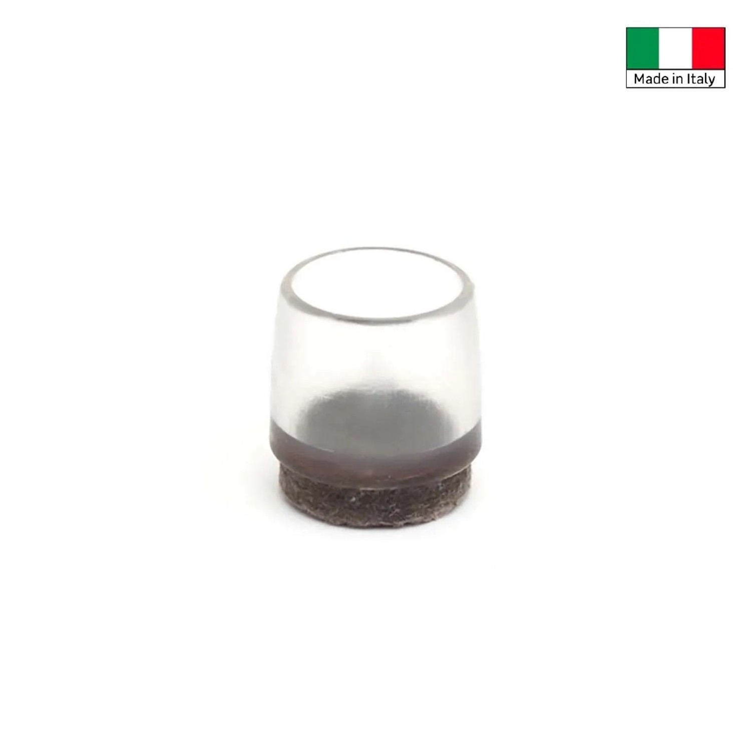 Calzanti sedie pvc feltro set 8 pezzi Ø 16 mm