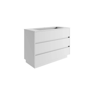 Mobile bagno base a terra Barrio 1 vasca h.87,5 p.51 l.121 cm acero