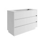 Mobile bagno base a terra Barrio 1 vasca h.87,5 p.51 l.121 cm acero