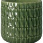 Vaso per piante t.b.t. verde con motivo in rilievo per interni e giardino.