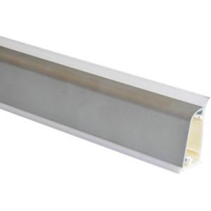 Battiscopa t.b.t. per Top cucina, colore argento.