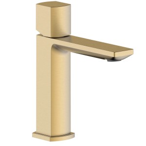 Miscelatore lavabo t.b.t. dorato per bagno e WC ospiti.