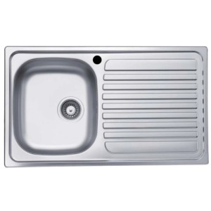 Lavello da incasso 1 vasca sx 86 cm inox