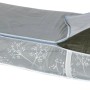 Organizer t.b.t. grigio per vestiti o biancheria da letto con zip e motivo.