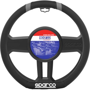 Coprivolante nero Sparco per accessori interni auto.