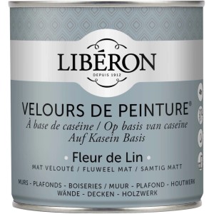Idropittura lavabile Velours de Peinture Liberon Fleur de Lin 0,5 L
