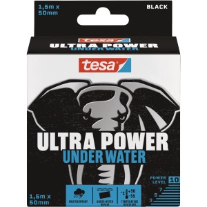 Nastro riparatore Tesa Ultra Power Under Water, 1,5m x 50mm, ideale per riparazioni subacquee.