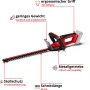 Tagliasiepi a batteria Einhell GC-CH 18/40 Li Solo: Rosso-nero con lunghezza di taglio 40cm.